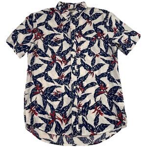 Denim & Supply Ralph Lauren Shirt Men Size M Hawaiian Floral Button Shirt Sleeve